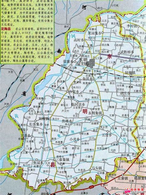 山东省菏泽市地图