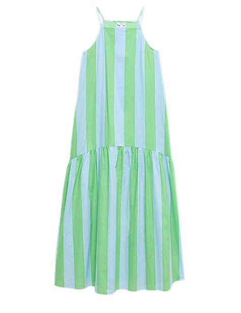 Buy Pure Cotton Strappy Square Neck Beach Dress at Marks & Spencer
