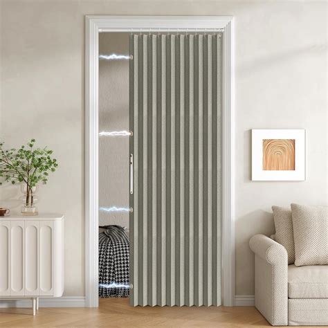 Jilron 100% Blackout Fabric Folding Door Curtain with India | Ubuy