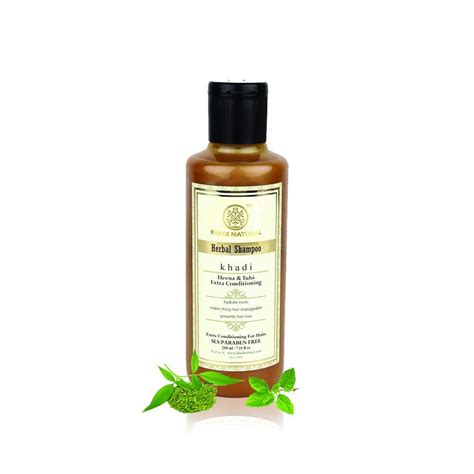 Buy Herbigiri Natural Herbal Henna Tulsi Shampoo -210 ml Online at Low ...