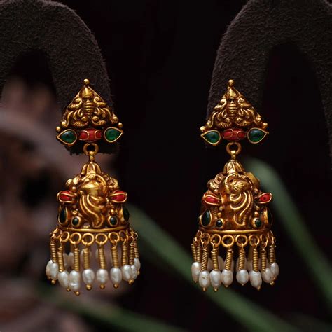 Gold Plated 925 Silver Jhumka Earrings @ ₹3,500 | Free Delivery