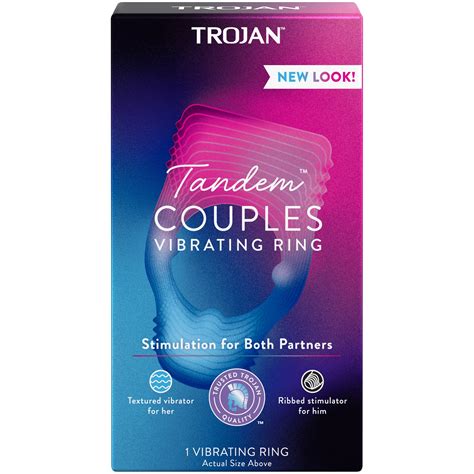 Trojan Vibrations Tandem Couples Vibrating Ring Personal Massager 1 ...