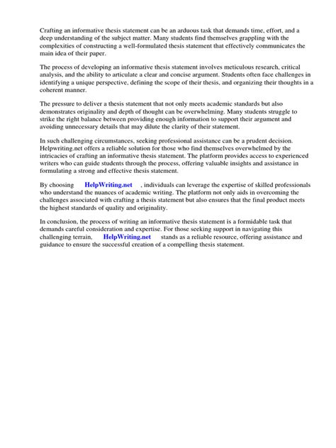 Informative Thesis Statement Examples 的图像结果