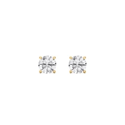 Buy Round Diamond Solitaire Earrings Online | Lab Grown Diamonds ...
