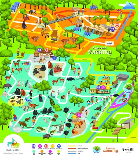 Bali Zoo Map (2024 - 2020) - All Maps