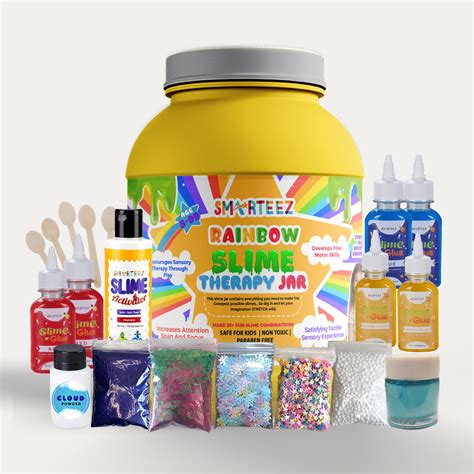 Buy SMARTEEZ Rainbow Slime Therapy JAR | Rainbow Slime KIT | Slime ...