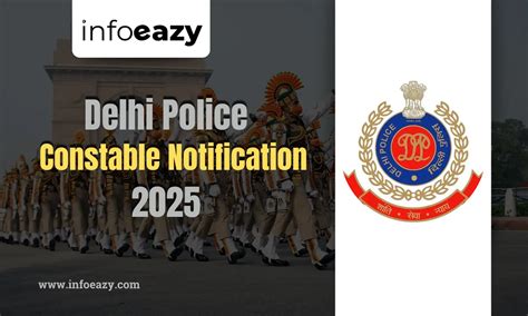 Delhi Police Constable Notification 2025 PDF, Apply Online