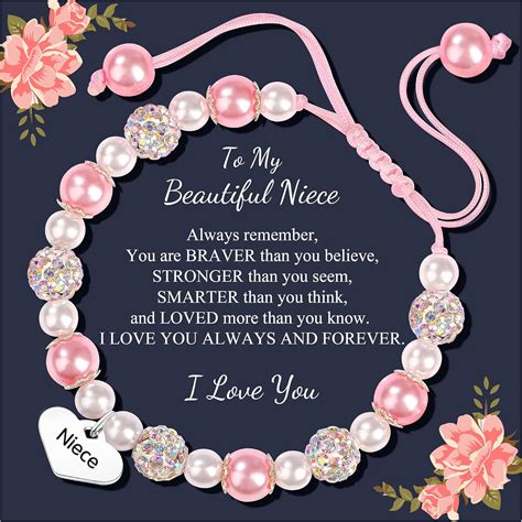 Niece Birthday Gifts To My Niece Bracelet Gift Set - Inspirational ...