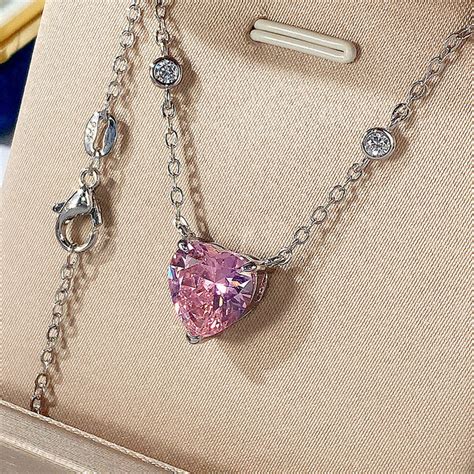 Silver Plated American Diamond Studded Heart Shape Pendant – Designs ...