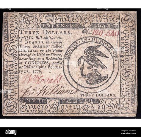 3 Spanish Milled Dollars - Continental Currency (February 2nd, 1776 ...