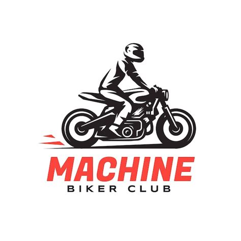 Biker logo template design | Free Vector