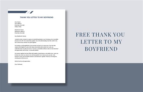 Free Thank You Letter To My Boyfriend Download In Word Google Docs