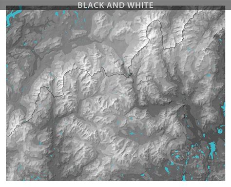White Mountains Map, New Hampshire Elevation Topography Print - Etsy