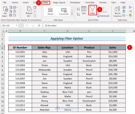 Image result for Excel Filter Multiple Columns