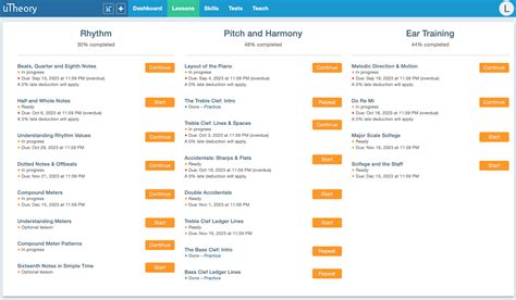 Teaching Assistants and uTheory