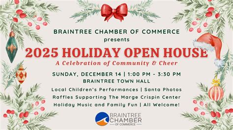 2025 Holiday Open House at Braintree Town Hall, 1 John F Kennedy ...