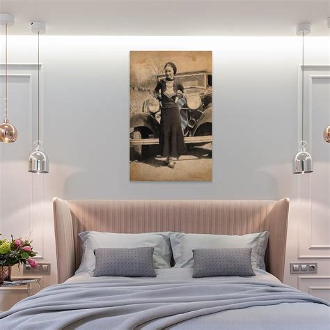 Bonnie Parker – Póster artístico de gángster americano, ladrón, mafioso ...
