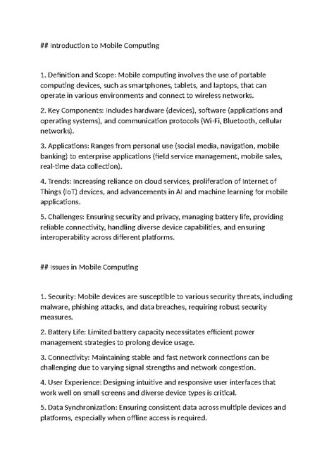 Introduction to Mobile Computing - Introduction to Mobile Computing ...