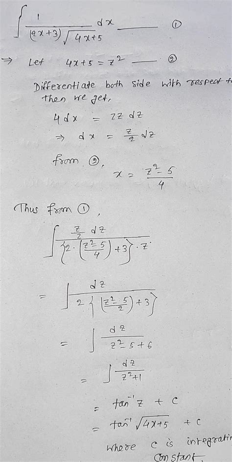 6.25 Evaluate integral 1/(2x+3)√4x+5 dx - Brainly.in