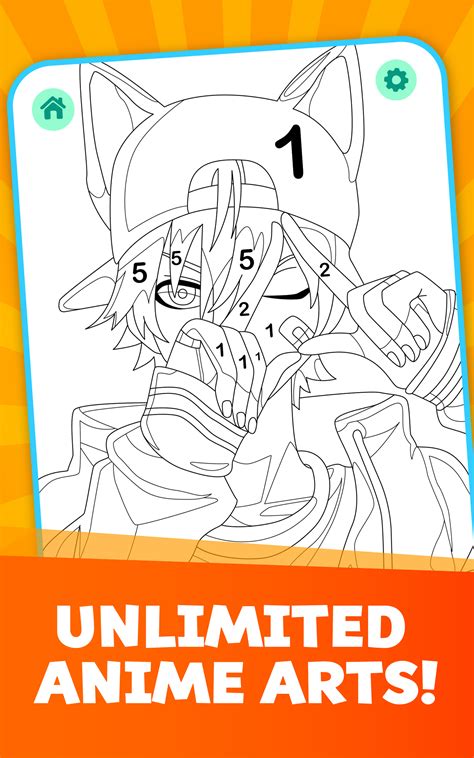 Anime Boys - Coloring Book by Numbers - App on Amazon Appstore