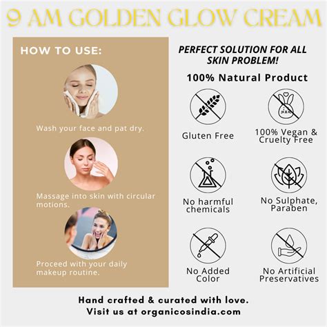 9 AM Golden Glow Day Cream 50 gms – Organicos India Store