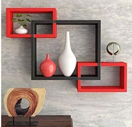 Wooden Wall Shelf For Living Room Stylish | Hanging Book Rack Organize