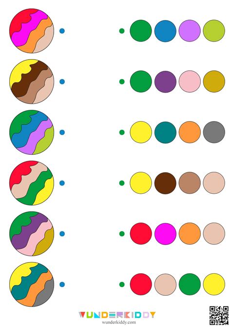 Printable Color Pattern Matching Brain Boosting Activity | Coding for kids, Preschool activities ...