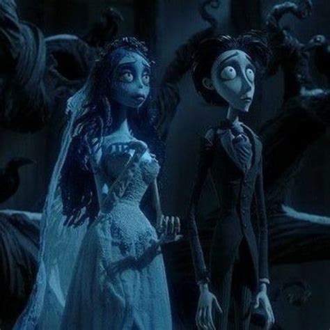 Image result for Tim Burton Corpse Bride Emily and Victor