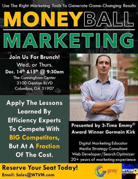 WTVM Moneyball Marketing - Dec 15th, Cunningham Center, Columbus, 15 ...