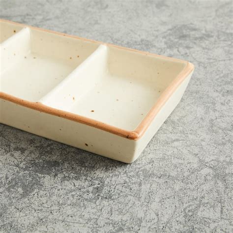 Buy Corsica Marshmallow Stoneware Platter from Corsica by Home Centre ...
