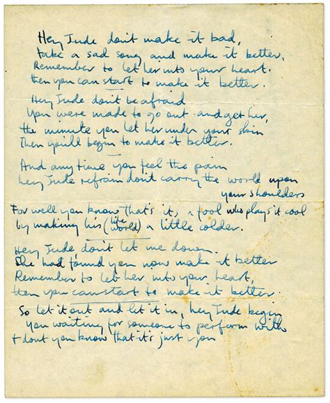 Hey Jude – song facts, recording info and more! | The Beatles Bible