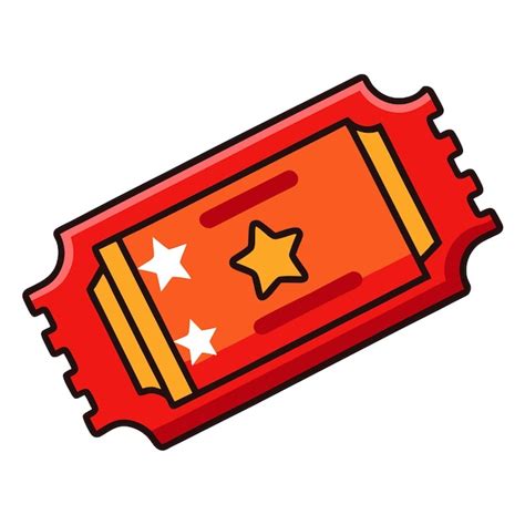 Red raffle ticket clipart vector art and illustration | Premium AI ...