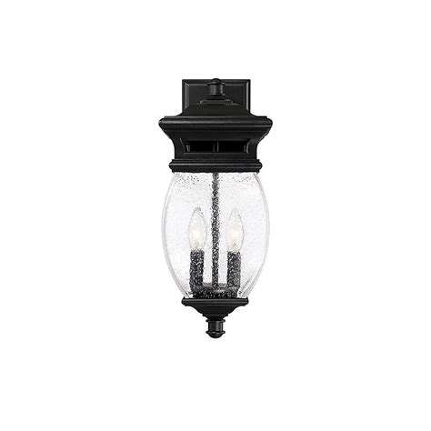 2-Light 17.25-in Black Outdoor Wall Light in the Outdoor Wall Lights ...