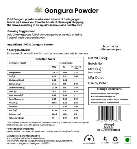 Gongura Powder – kohfoods