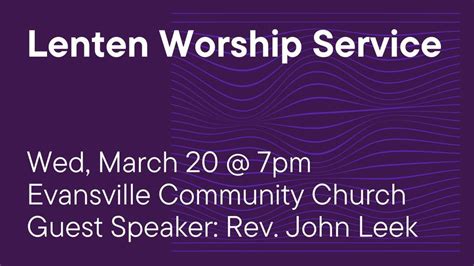 Lenten Worship Service, 8 Lights Road, Berwick, PA, United States ...