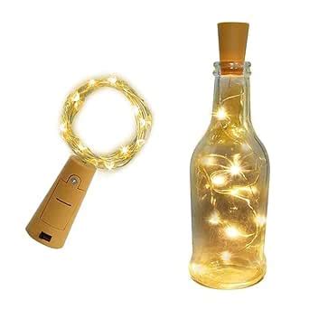 Buy Airtick 20 Led Wine Bottle Cork Copper 3.05 Mtr Wire String, 2m ...