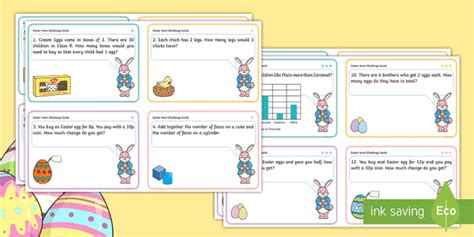 Easter Challenge Hunt Cards (teacher made) - Twinkl