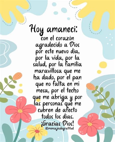Inspirational Spanish Poem with Flowers