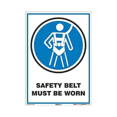 buysafetyposters.com - Wear Safety Belt Display Sign in English ...