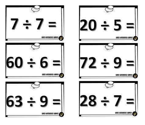 Image result for Math Flashcards Multiplication Division