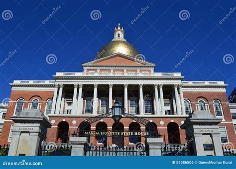 Capital Del Estado De Massachusetts Foto editorial - Imagen de dorado, entrada: 55586506