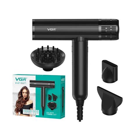 VGR V-427 Professional Hair Dryer, High-Speed 110000 RPM BLDC Motor, 1