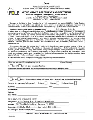 Vechs Waiver - Fill and Sign Printable Template Online