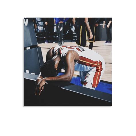 Basketball Player Jimmy Butler Tired Poster Canvas Poster Wall Art ...