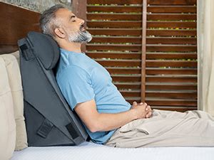 FOVERA Memory Foam Wedge Pillow with Head for Back Support