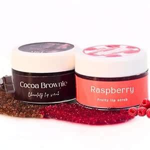 M&U Lip Scrub Combo pack of Cocoa Brownie Chocolate and Raspberry Slush ...