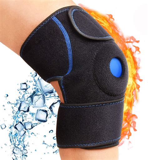 Amazon.com: DIANMEI Knee Ice Pack Wrap for Knee Pain Relief, Hot & Cold ...