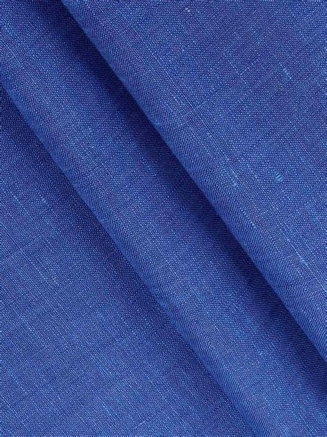Linen Park Pure Linen Dark Blue Colour Plain Shirt Fabric Irish 8080
