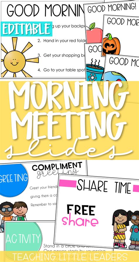 Morning Meeting Slides Template