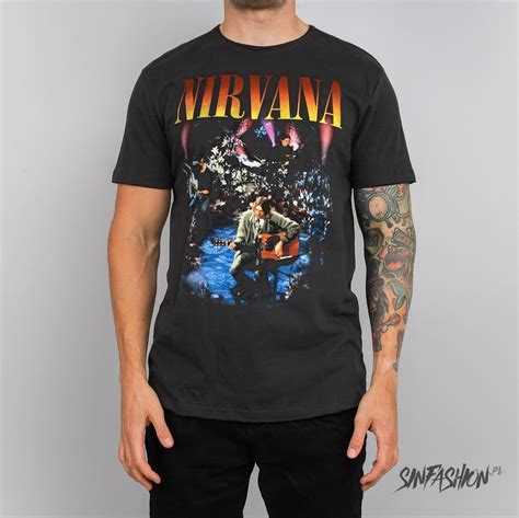 Koszulka Nirvana Live In New York Amplified Oryginalny t-shirt Nirvana ...